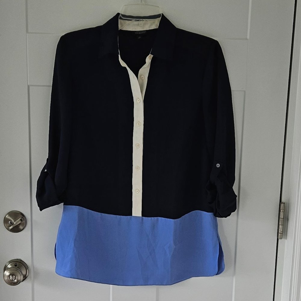 Talbots Color Block Tunic XS